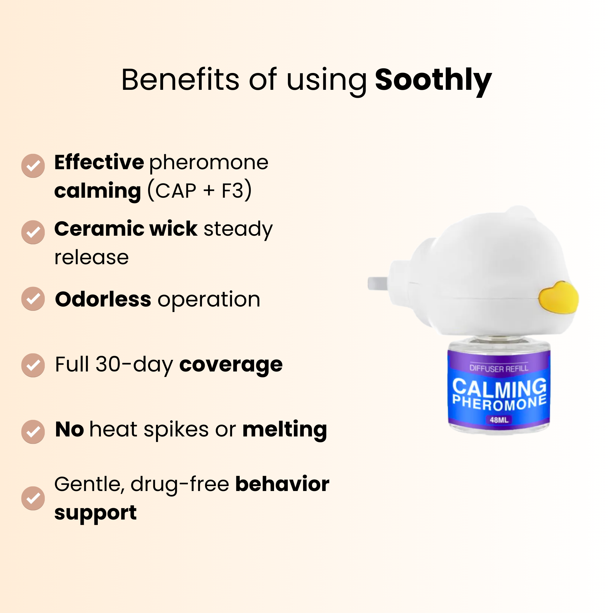 Soothly Calming Pheromone Diffuser for Cats